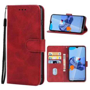 Leather Phone Case For OUKITEL C19(Red)