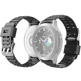 For Samsung Galaxy Watch4 40mm / 44mm Silicone Strap Watch Band(Black)