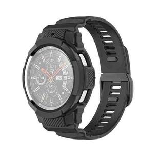 For Samsung Galaxy Watch4 Classic 42mm TPU Integrated Sport Strap Watch Band(Black)