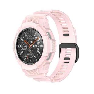For Samsung Galaxy Watch4 Classic 42mm TPU Integrated Sport Strap Watch Band(Sand Pink)