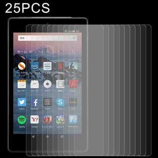 25 PCS 9H 2.5D Explosion-proof Tempered Tablet Glass Film For Amazon Kindle Fire HD 8 2018