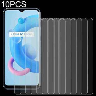 10 PCS 0.26mm 9H 2.5D Tempered Glass Film For OPPO Realme C11 2021
