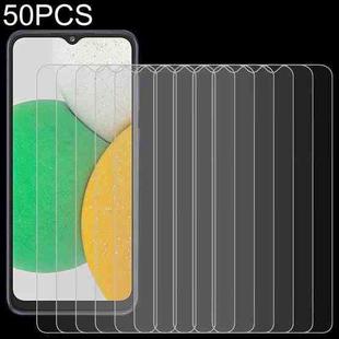 50 PCS 0.26mm 9H 2.5D Tempered Glass Film For Samsung Galaxy A03 / A03 Core
