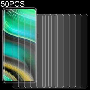 50 PCS 0.26mm 9H 2.5D Tempered Glass Film For OPPO Realme X7 Pro Ultra