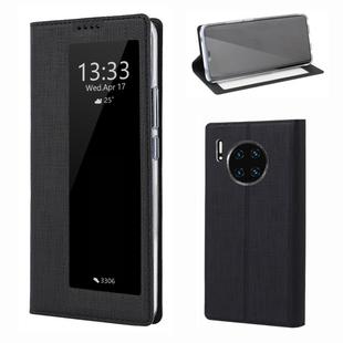 For Huawei Mate 30 Pro ViLi Smart View Window TPU + PU Horizontal Flip Protective Case with Holder & Sleep / Wake-up Function(Black)