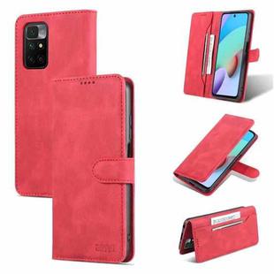 For Xiaomi Redmi 10 AZNS Dream II Skin Feel Horizontal Flip Leather Case(Red)