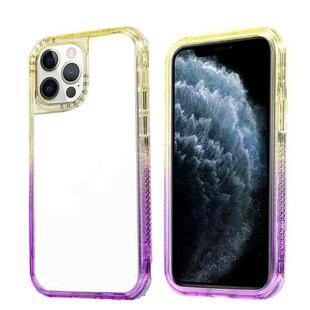 Gradient PC Phone Case For iPhone 13 Pro(Yellow Purple)