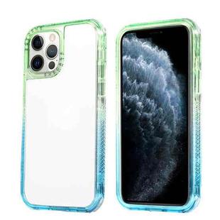 Gradient PC Phone Case For iPhone 13 Pro(Green Sky Blue)