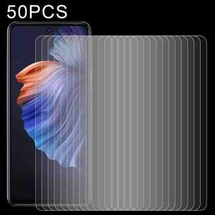 50 PCS 0.26mm 9H 2.5D Tempered Glass Film For Tecno Camon 18 P
