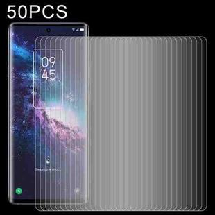 50 PCS 0.26mm 9H 2.5D Tempered Glass Film For TCL 20 Pro 5G