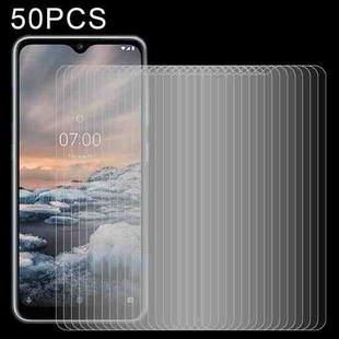 50 PCS 0.26mm 9H 2.5D Tempered Glass Film For Nokia 6.3