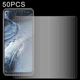 50 PCS 0.26mm 9H 2.5D Tempered Glass Film For Nokia 7.3