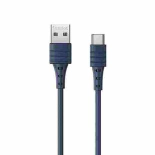 REMAX RC-179a 2.4A Type-C / USB-C High Elastic TPE Fast Charging Data Cable, Length: 1m(Blue)