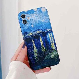 For iPhone 13 Pro IMD Workmanship TPU Oil Painting Phone Case (Rhone River)
