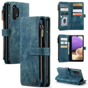 For Samsung Galaxy A32 5G CaseMe-C30 Multifunctional Horizontal Flip PU + TPU Phone Case(Blue)