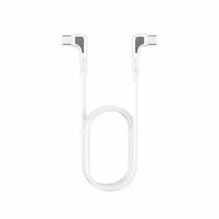 REMAX RC-181t  RC-181t 65W Type-C / USB-C  toType-C / USB-C Elbow Head Design Fast Charging Data Cable, Length: 1m(White)