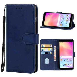 Leather Phone Case For Alcatel TCL A3X A600DL(Blue)