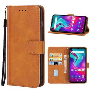 Leather Phone Case For Doogee X96 Pro(Brown)