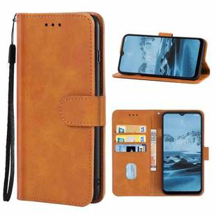 Leather Phone Case For Nokia C20 Plus(Brown)