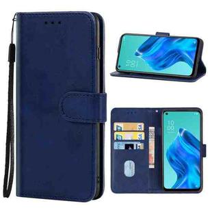 Leather Phone Case For OPPO Reno5 A(Blue)