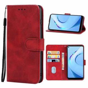 Leather Phone Case For Oukitel C21 Pro(Red)