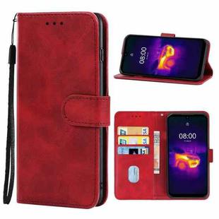 Leather Phone Case For Ulefone Armor 11T 5G / 11 5G(Red)