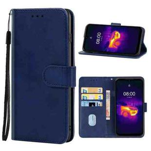 Leather Phone Case For Ulefone Armor 11T 5G / 11 5G(Blue)