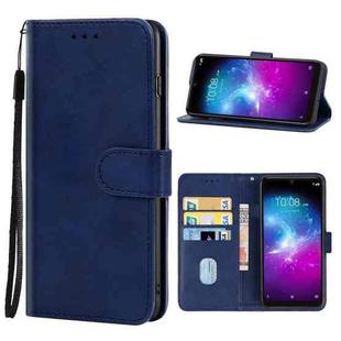 Leather Phone Case For ZTE Blade A51 Lite / A5 2020(Blue)