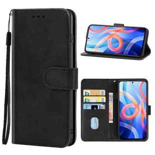 Leather Phone Case For Xiaomi Poco M4 Pro 5G(Black)