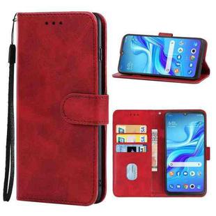 Leather Phone Case For TCL Bremen 5G / 20AX 5G / 20R 5G(Red)
