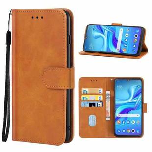 Leather Phone Case For TCL Bremen 5G / 20AX 5G / 20R 5G(Brown)