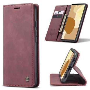 For Google Pixel 6 Pro CaseMe 013 Multifunctional Horizontal Flip Leather Phone Case with Card Slot & Holder & Wallet(Wine Red)