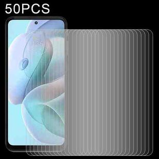 50 PCS 0.26mm 9H 2.5D Tempered Glass Film For Motorola Moto G41