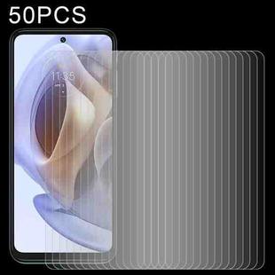 50 PCS 0.26mm 9H 2.5D Tempered Glass Film For Motorola Moto G31 / Moto G53 / Moto G53 India