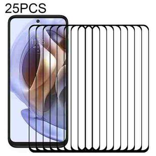 25 PCS Full Glue Cover Screen Protector Tempered Glass Film For Motorola Moto G31 / Moto G53 / Moto G53 India