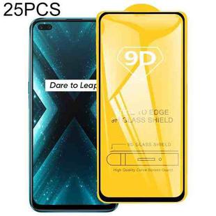 25 PCS 9D Full Glue Screen Tempered Glass Film For OPPO Realme X3 SuperZoom