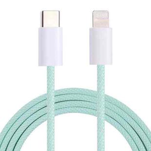 12W PD USB-C / Type-C to 8 Pin Data Cable, Cable Length: 1m(Green)