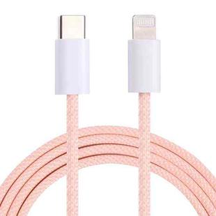 20W PD USB-C / Type-C to 8 Pin Data Cable, Cable Length: 1m(Pink)