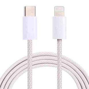 20W PD USB-C / Type-C to 8 Pin Data Cable, Cable Length: 1m(White)