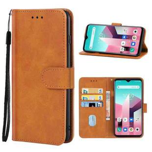 Leather Phone Case For Blackview A80 Pro / A80 Plus(Brown)