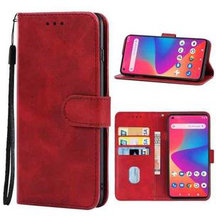 Leather Phone Case For BLU G91(Red)