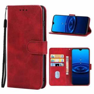 Leather Phone Case For Cubot R15(Red)