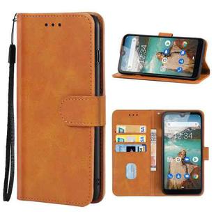 Leather Phone Case For Cubot R19(Brown)