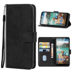 Leather Phone Case For Cubot R19(Black)