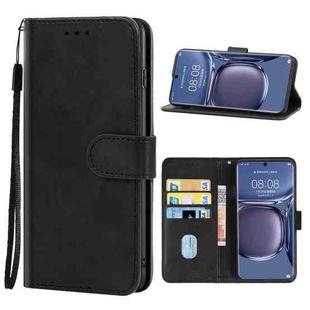 For Huawei P50 Pro Leather Phone Case(Black)