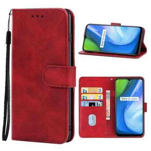 For OPPO Realme V3 / Realme Q2i Leather Phone Case(Red)