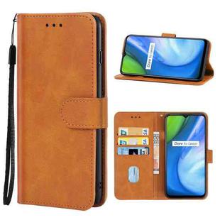 For OPPO Realme V3 / Realme Q2i Leather Phone Case(Brown)