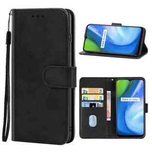 For OPPO Realme V3 / Realme Q2i Leather Phone Case(Black)