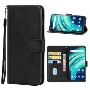 Leather Phone Case For UMIDIGI A9 Pro / A9 Pro 2021 (Black)