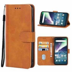 Leather Phone Case For UMIDIGI Bison GT(Brown)